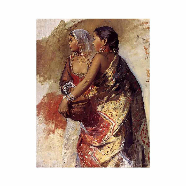 Sketch Two Nautch Girls
