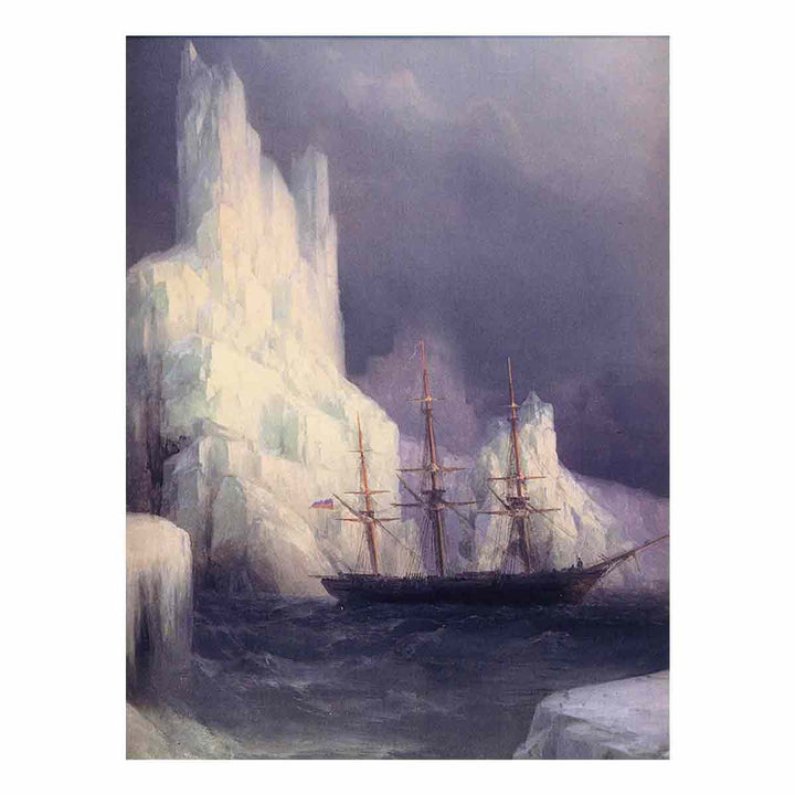 Icebergs in the Atlantic (detail)