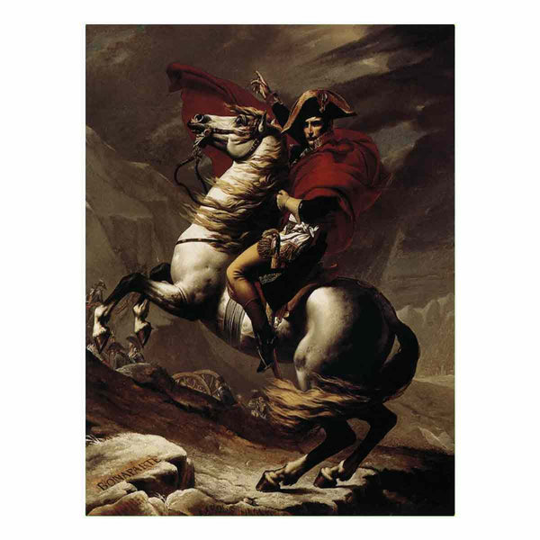 Bonaparte, Calm on a Fiery Steed, Crossing the Alps 1801
