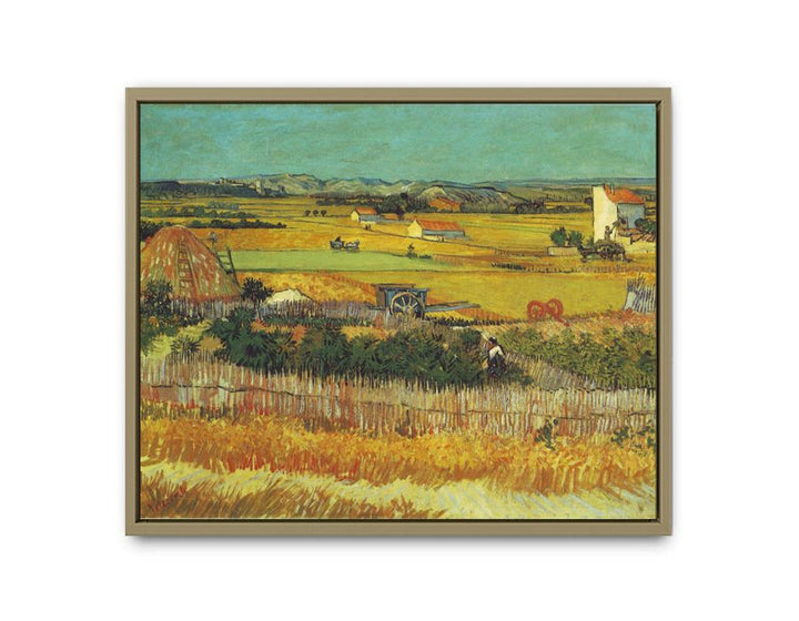 Harvest  Painting By Van Gogh framed Print