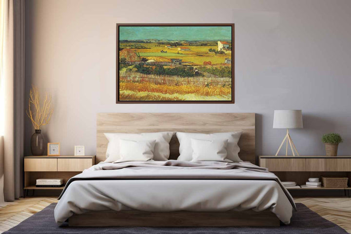 Harvest  Painting By Van Gogh canvas Print