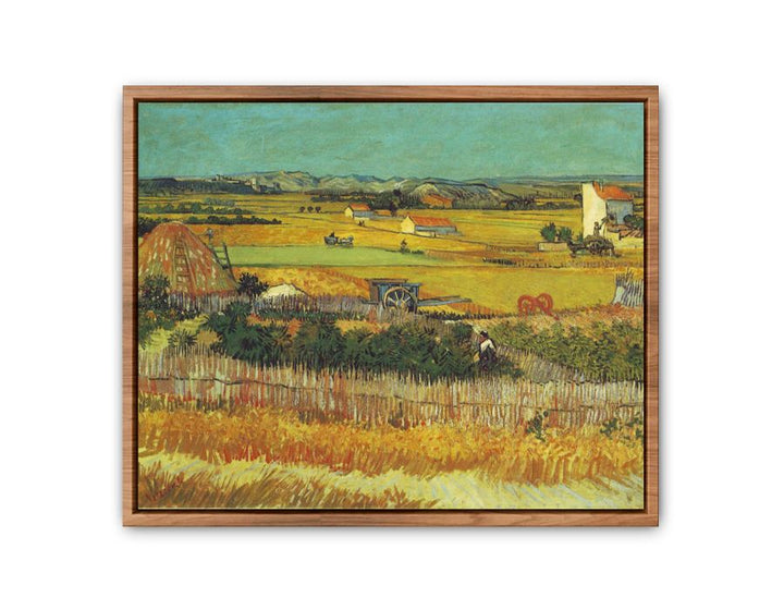 Harvest  Painting By Van Gogh framed Print