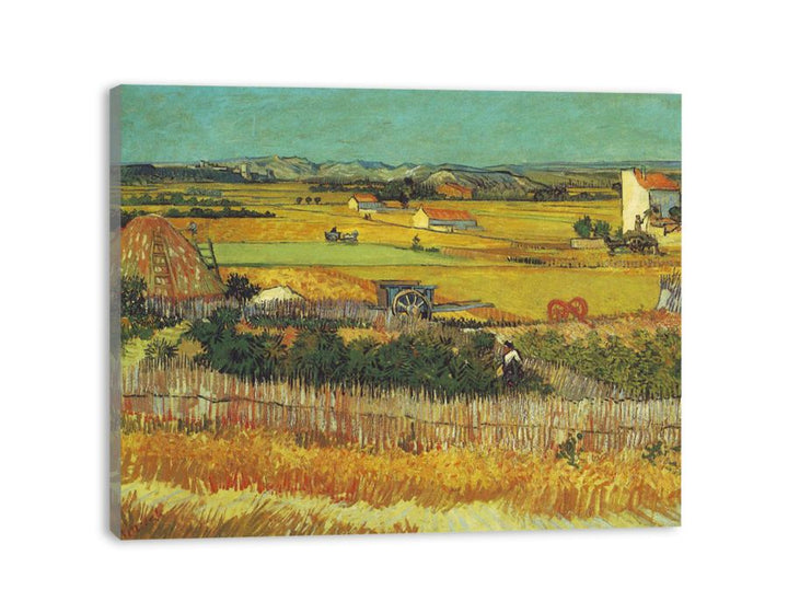 Harvest  Painting By Van Gogh canvas Print