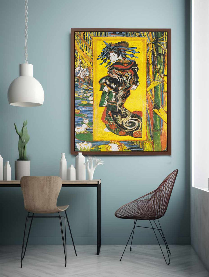 Courtesan After Eisen By Van Gogh Art Print