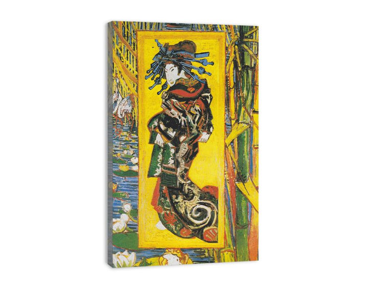 Courtesan After Eisen By Van Gogh  canvas Print