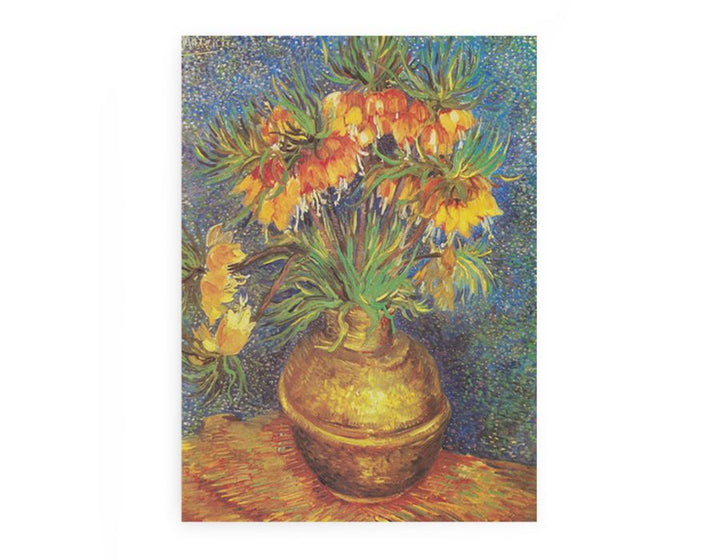 Flowers In Copper Vase By Van Gogh