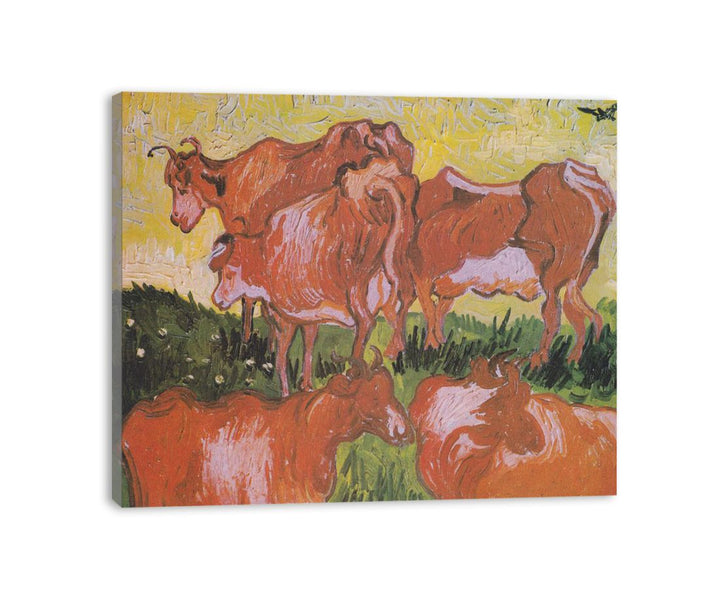 Cows Painting  canvas Print