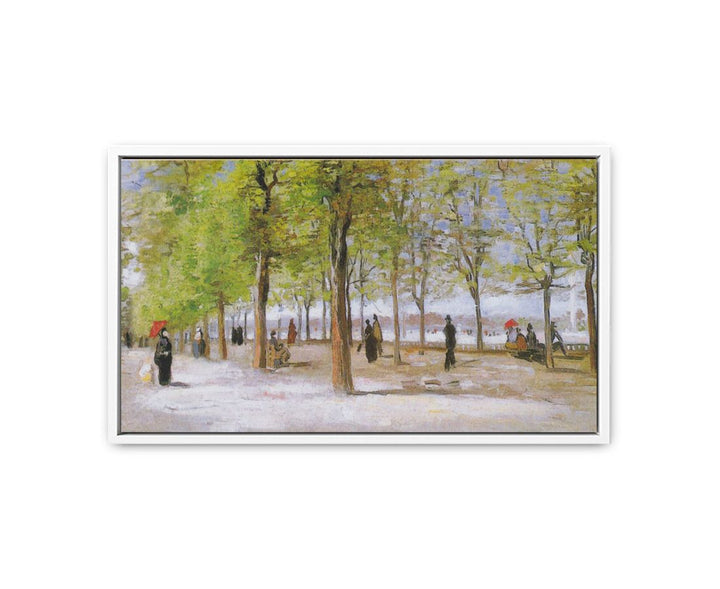 Terrace in the Luxembourg Gardens  Painting