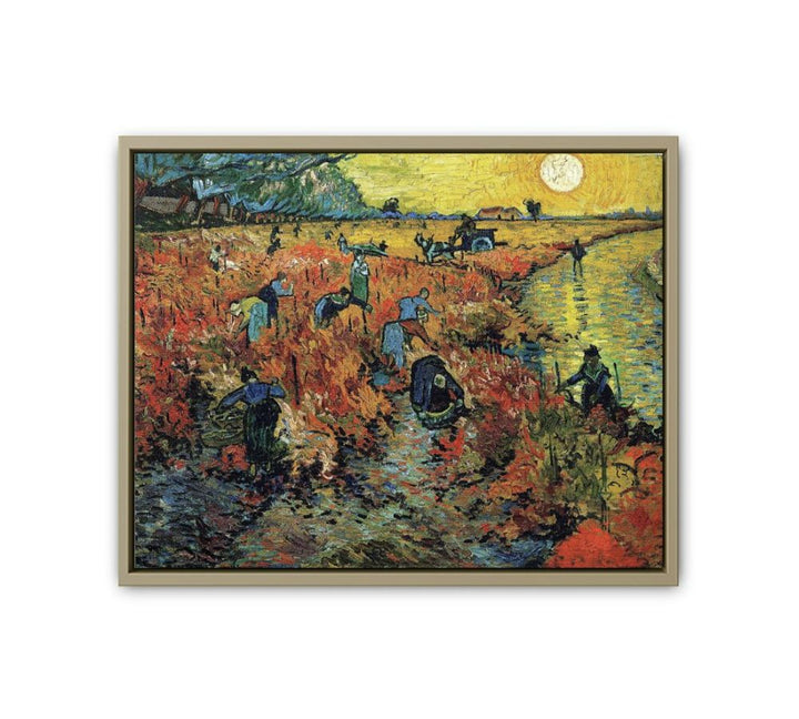 The Red Vineyard / Red Vineyard at Arles (Montmajour) framed Print