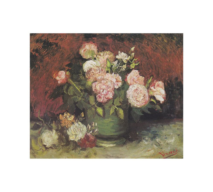 Bowl with Peonies and Roses