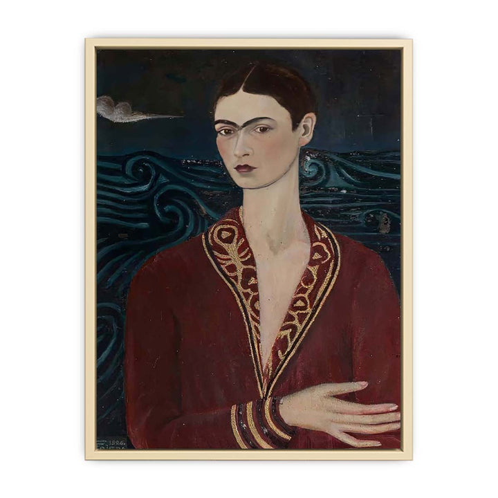 Self-Portrait in Velvet Dress - Frida Kahlo  Art Print