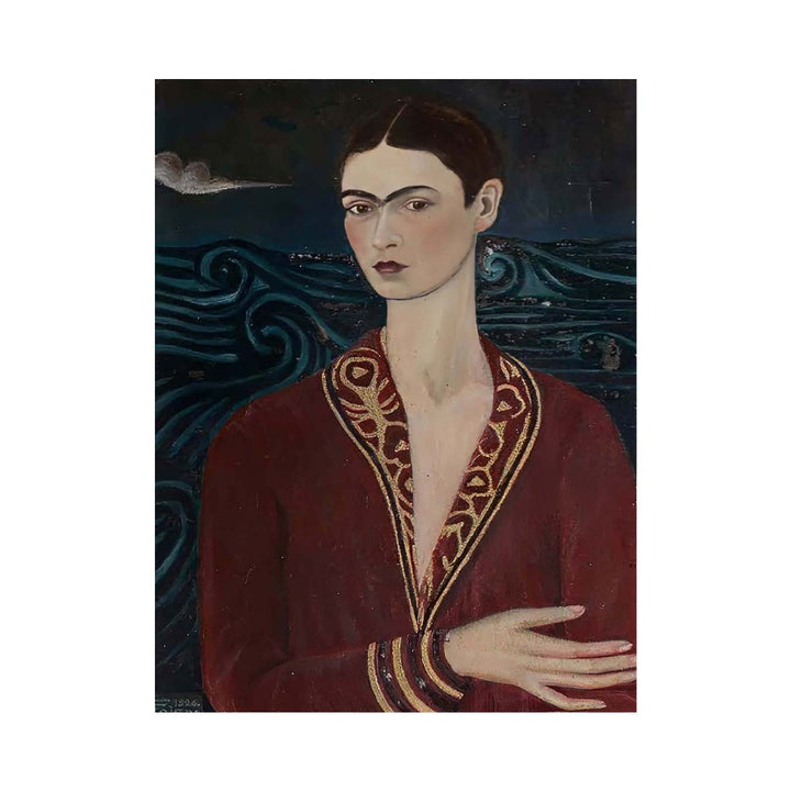 Self-Portrait in Velvet Dress - Frida Kahlo