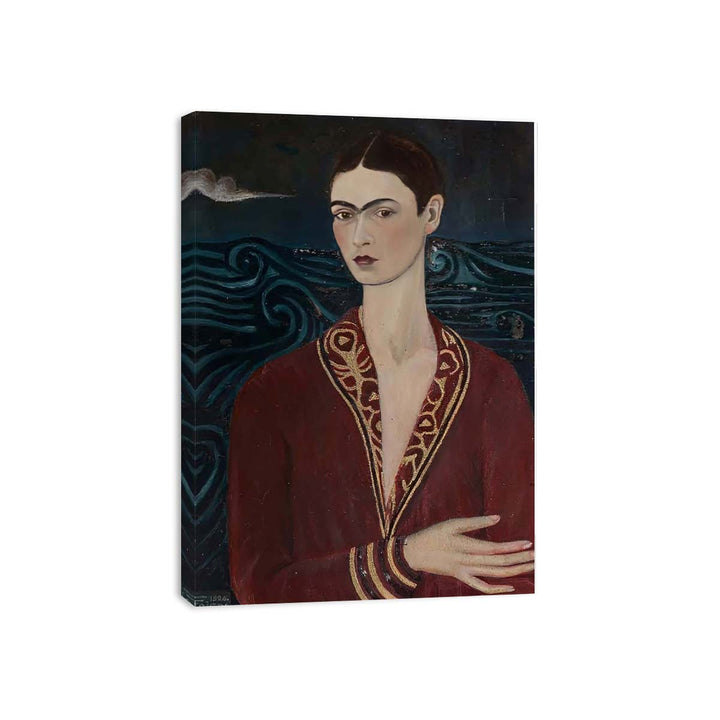 Self-Portrait in Velvet Dress - Frida Kahlo Canvas Print