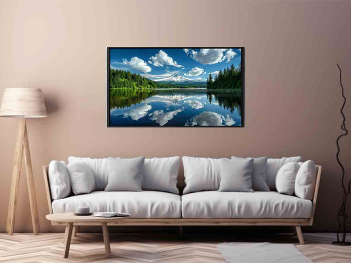 Mt. Hood Reflected In Trillium Lake Oregon Art Print