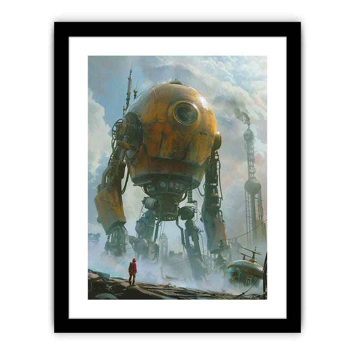 Coming framed Print