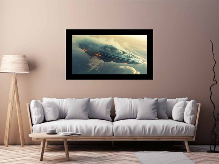 Alien Spacecraft Art Print