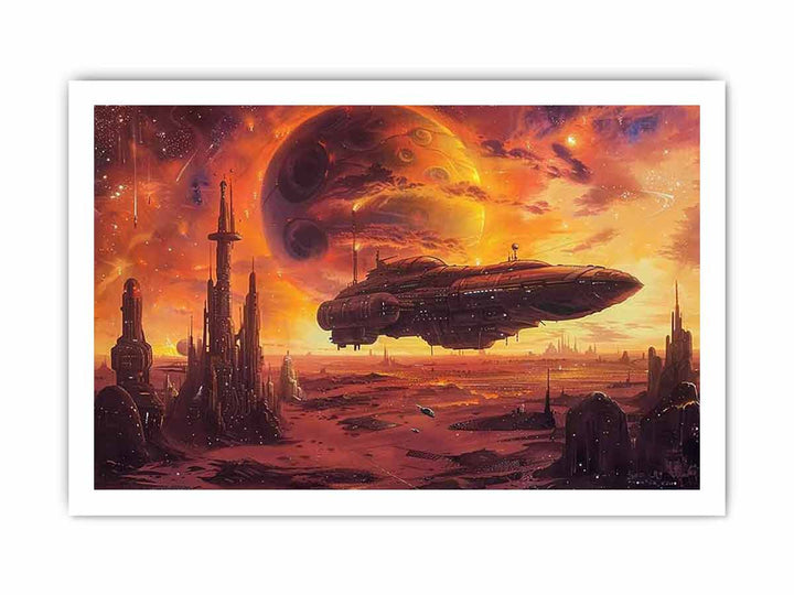 Sci-fi  Art framed Print