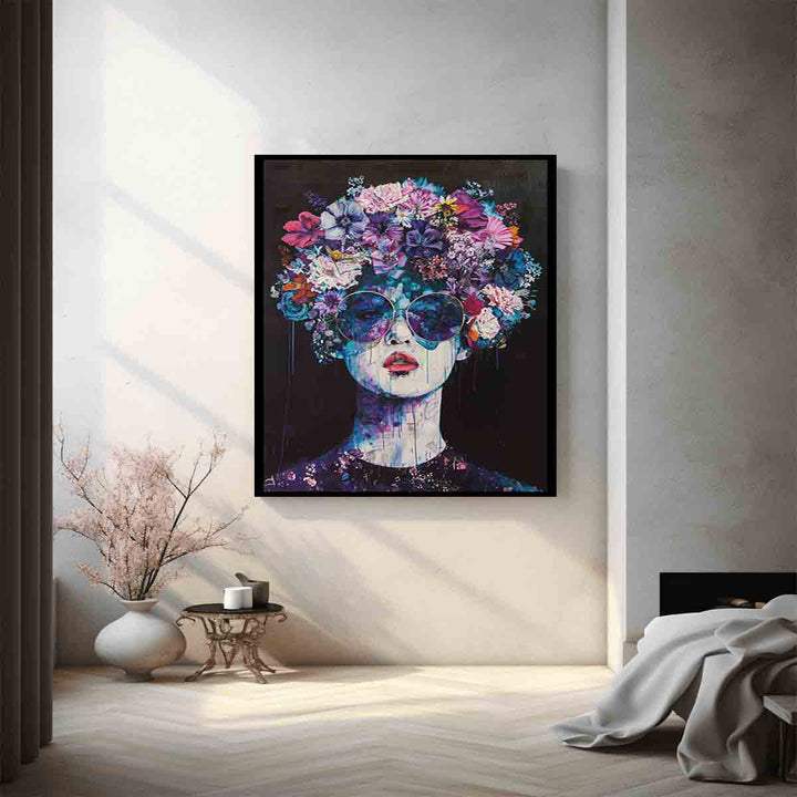 Floral Head Art Print