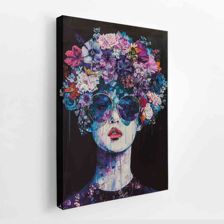 Floral Head canvas Print