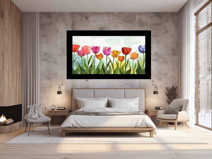 Colorful Tulips Art Print