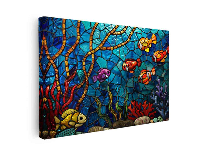 Fish in Ocean canvas Print