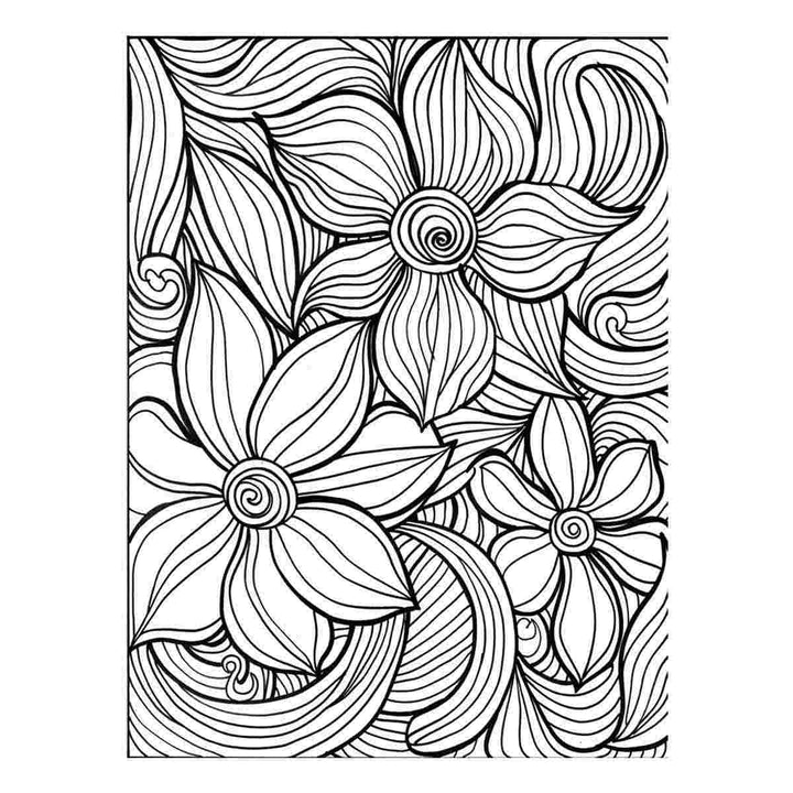 Color Me Flower Art Print