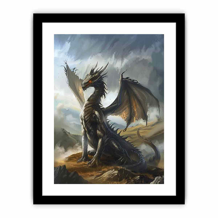 Dragon 4 framed Print