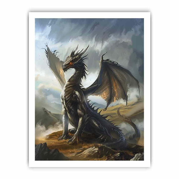 Dragon 4 framed Print