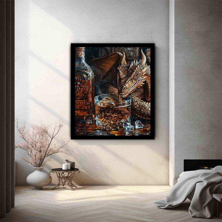 Dragon Whiskey Art Print