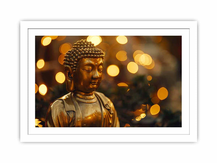 Buddha Gold framed Print