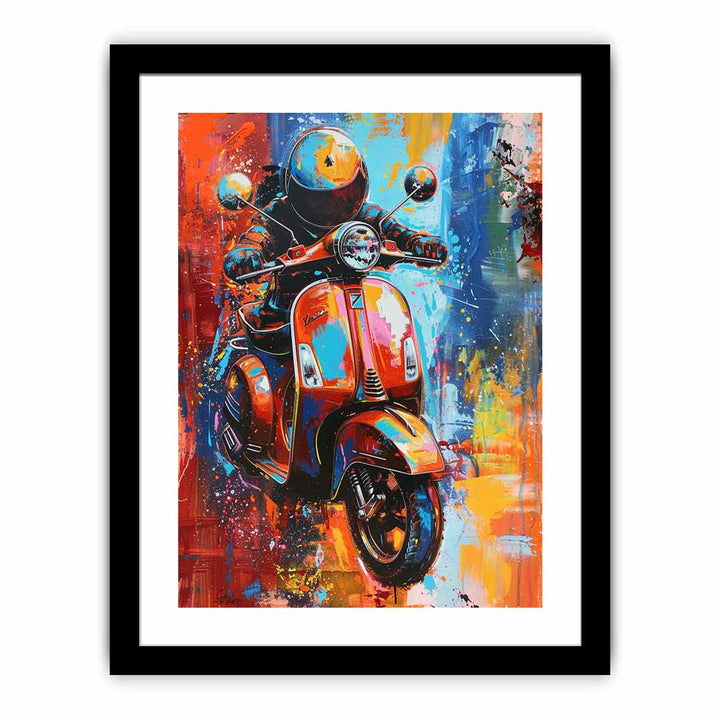 Scooter Art framed Print