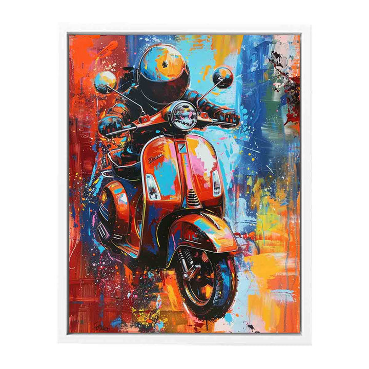 Scooter Art Painting