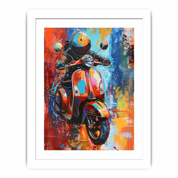 Scooter Art framed Print