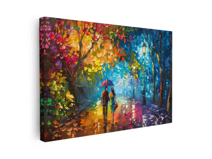 Romantic Walk canvas Print