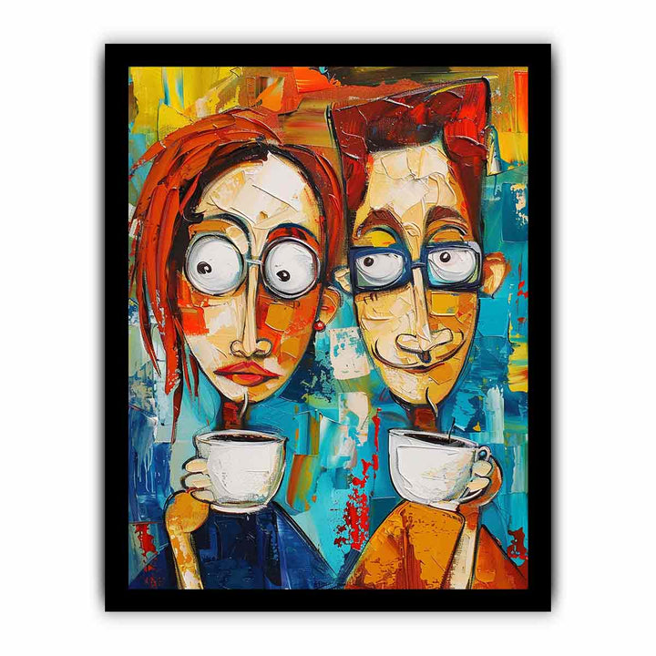 Coffee Talk framed Print