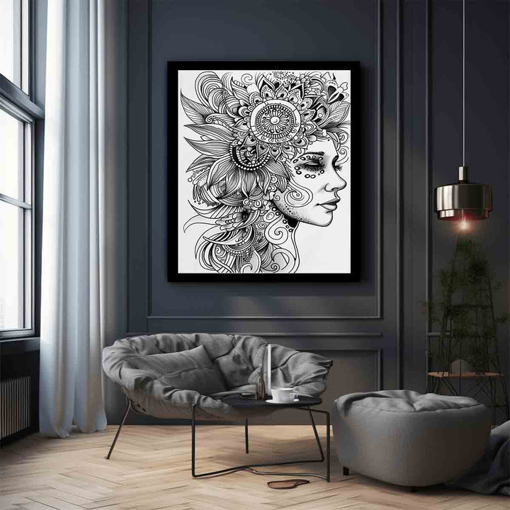 Color Me Woman Art Print