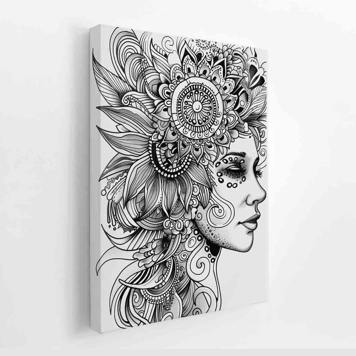 Color Me Woman canvas Print