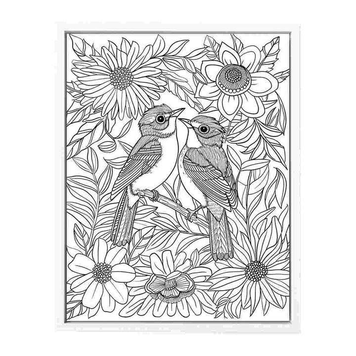 Color Me Love Birds Painting