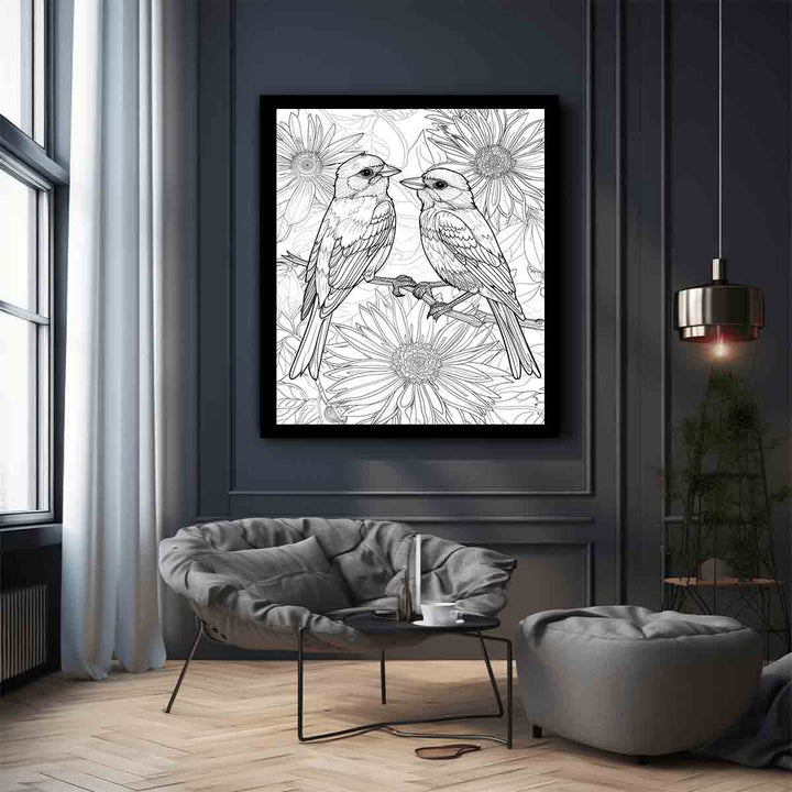 Color Me Birds  Art Print