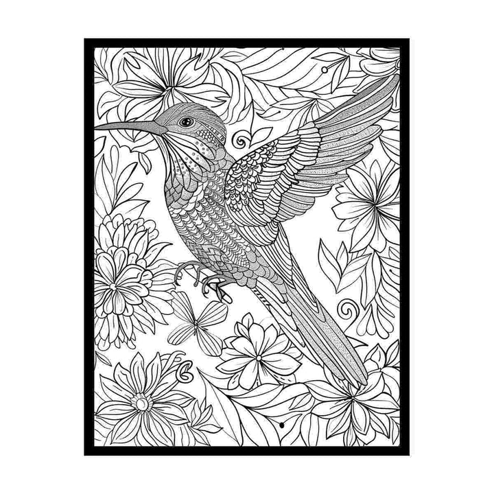 Color Me  Bird canvas Print