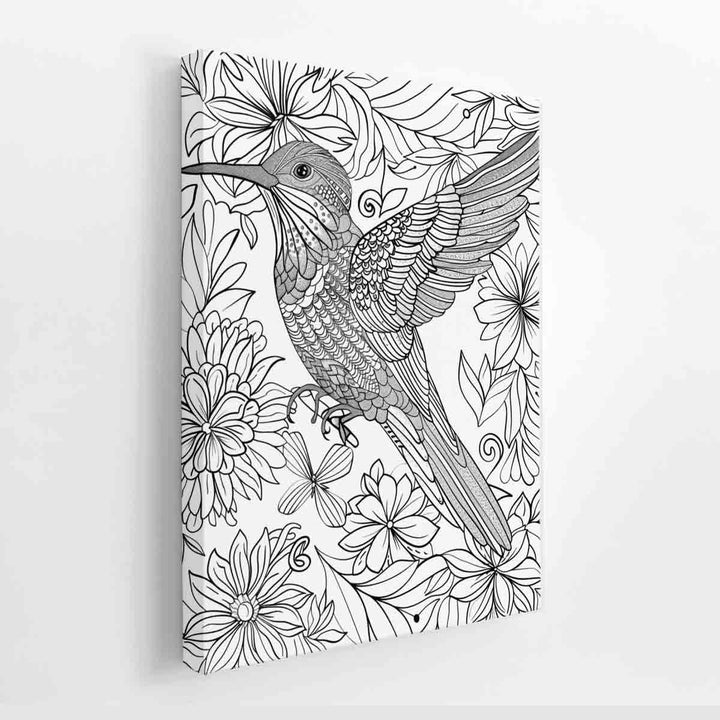 Color Me  Bird canvas Print