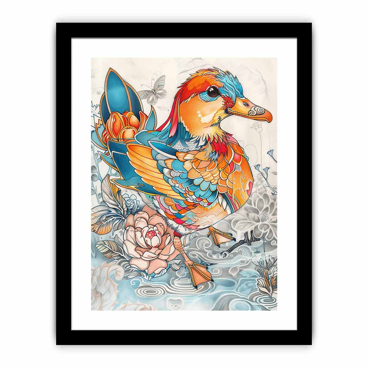 Duck Art framed Print