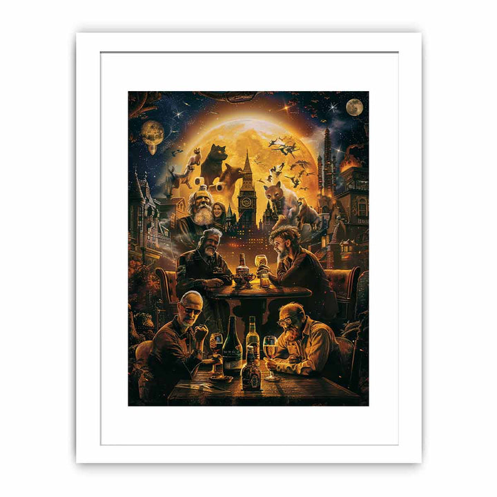 Cheers Around the  World Art Print framed Print