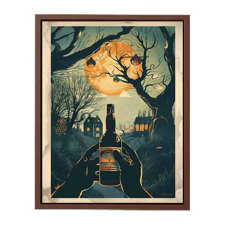 Moonlight Wine Art Print  Painting