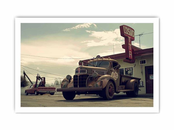 Vinatge Truck framed Print