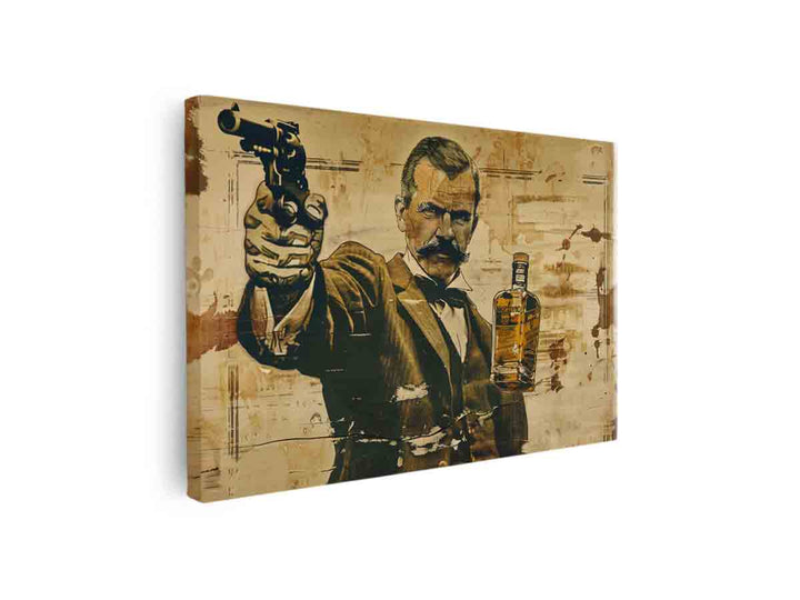 Vintage whiskey Art 2 canvas Print