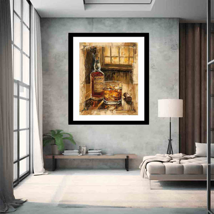 Vintage whiskey Art 2 Print