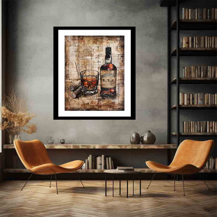 Vintage whiskey Art Print