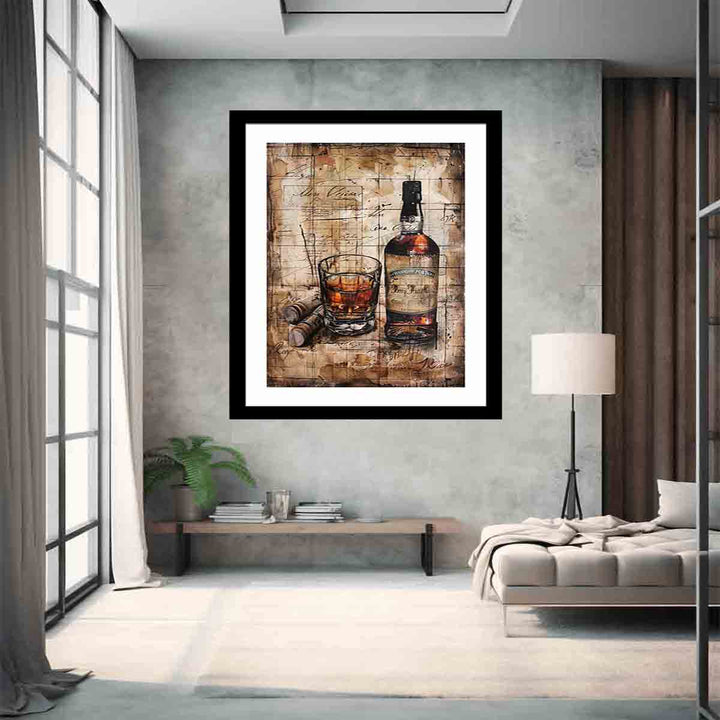 Vintage whiskey Art Print