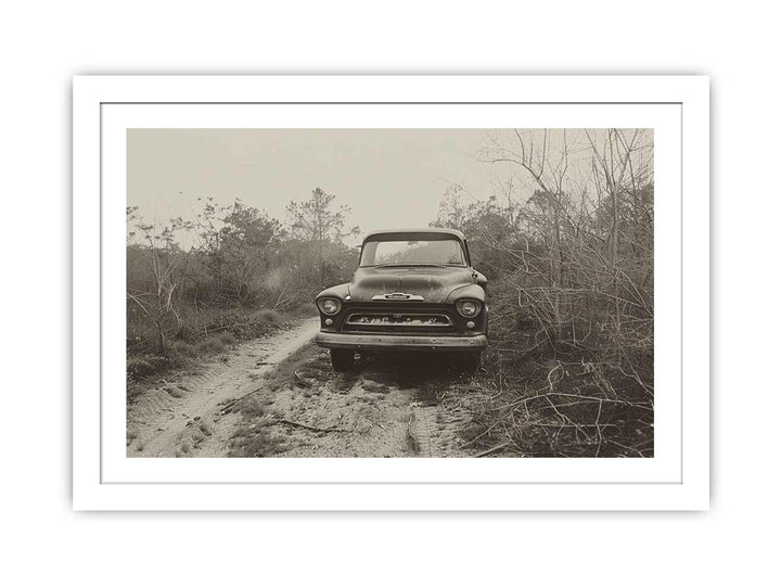 Vinatge Car Farmed Art framed Print